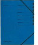 herlitz Ordnungsmappe A4 Karton 7 F&auml;cher blau