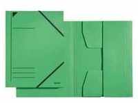 LEITZ Eckspannermappe, A4, Füllhöhe 350 Blatt, Pendarec-Karton, grün