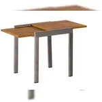 Merxx Balkonausziehtisch 65 (130) x 65 cm, Aluminium/Akazie