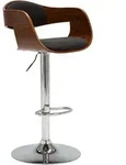 vidaXL Barhocker Grau Bugholz und Stoff