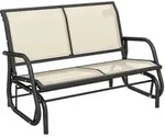 Outsunny - Schaukelstuhl 2-Sitzer - 120L x 70B x 85H cm - beige