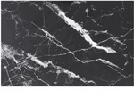 vidaXL Tischplatte Schwarz 100x62 cm 8 mm Hartglas in Marmoroptik
