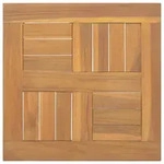 vidaXL Tischplatte Quadratisch 40x40x2,5 cm Massivholz Teak