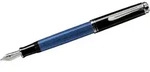 Pelikan Kolbenf&uuml;llhalter Souver&auml;n M405 Feder B schwarz/blau