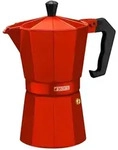 Monix M281706 M281706-Italienische Kaffeemaschine, 6 Tassen, Erdbeerfarbe, Aluminium,