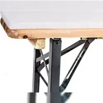 TexDeko Bierbank-Auflage Schaumstoffpolster 220x25x2cm | Mittelhart RG23 Bequeme