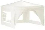 vidaXL Partyzelt Faltbar mit Seitenw&auml;nden Creme 3x3 m