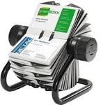 Durable 248101 Visifix Rollkartei, f&uuml;r 400 Visitenkarten, Register A-Z, schwarz