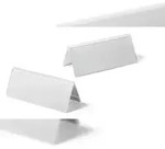 Durable Tischnamensschild 61/122x150mm tr 10St Acryl Dachaufsteller