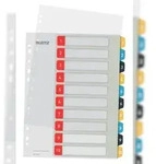 Leitz Register Cosy 12470000 A4 bedruckbar PP farbig 1-10