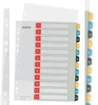 Leitz Register Cosy 12480000 A4 bedruckbar PP farbig 1-12