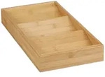 Relaxdays Gew&uuml;rzregal f&uuml;r Schublade, 3 Stufen, liegend, aus Bambus, HxBxT: 5x20x37