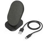 Hama QI-FC15S-Fab Smartphone Schwarz USB Kabelloses Aufladen Schnellladung Drinnen