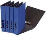Bankordner Color-Einband - A4 , 50 mm, Color Einband, blau