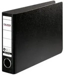Falken 11285921 Ordner A5 quer Hartpappe, R&uuml;cken 50mm - Schwarz