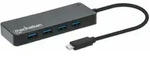Manhattan 7-Port USB 3.2 Gen 1 Typ-C Hub USB-C-Stecker auf sieben USB-A-Buchsen 5