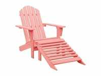 Adirondack-Gartenstuhl mit Fußstütze Massivholz Tanne| vidaXL : Farbe - Rosa