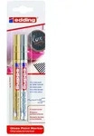 Edding Glanzlackmarker 780 0,8 mm gold+silber 2er-Blister