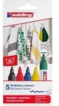 edding T-Shirtmarker 5 St&uuml;ck sortiert Grundfarben