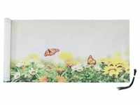 Maximex Balkon-Sichtschutz mit Schmetterlings-Motiv, 5 m