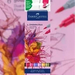 FABER-CASTELL Faber Castell Aqua Dual Marker Gofa 0,4 mm Blumen 6er