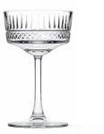 Pasabahce Satz von 4 Champagner-Schalen Elysia Glas, Transparent, Cl 26