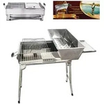 Olymp Handels GmbH Mangal Edelstahl President Schaschlik Grill mit Grillrost und
