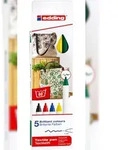 edding Textilpen creative Set Standardfarben 1 mm 5er Set