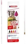 edding Textilpen creative Set Warme Farben 1 mm 5er Set
