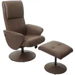 Mendler Relaxsessel Helsinki, Fernsehsessel Relaxliege TV-Sessel mit Hocker ~