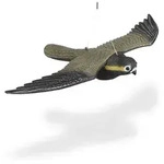 Relaxdays Vogelschreck Falke, fliegender Greifvogel als Vogelscheuche, Raubvogel