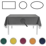 EXKLUSIV HEIMTEXTIL Gartentischdecke mit Fransen Tischdecke rund oval eckig...