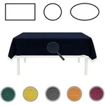 EXKLUSIV HEIMTEXTIL Gartentischdecke mit Fransen Tischdecke rund oval eckig...