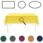 EXKLUSIV HEIMTEXTIL Gartentischdecke mit Fransen Tischdecke rund oval eckig...