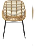 SIT M&ouml;bel Armlehnstuhl Tom Tailor | Sitzschale Rattan natur | Gestell Metall | B 56