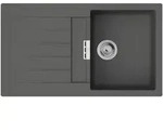 hansgrohe S52 S520-F345 Einbausp&uuml;le 345 mit Abtropffl&auml;che, Steingrau