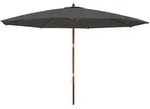 vidaXL Sonnenschirm mit Holzmast Anthrazit 400x273 cm