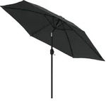 vidaXL Outdoor-Sonnenschirm mit Metallstange 300 cm Anthrazit Modell Aurora Plus