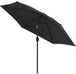 vidaXL Sonnenschirm mit Metall-Mast 300 cm Schwarz