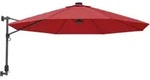 vidaXL Wand-Sonnenschirm Knallrot 290 cm