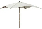 vidaXL Sonnenschirm mit Holzmast Sandfarben 300x300x273 cm