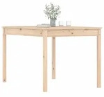 vidaXL Gartentisch 121x82,5x76 cm Massivholz Kiefer