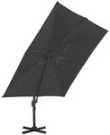 vidaXL Freitragender Gartensonnenschirm und Aluminiummast, Modell Titan