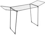 Metaltex Fl&uuml;gel-W&auml;schetrockner "Hydra Onyx" 18 m mit Sockenhalter matt-schwarz