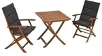 Merxx Comodoro Set 5tlg., 2 Klappsessel, 2 Wendekissen, 1 Klapptisch 70 x 70 cm,