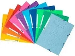 Exacompta Sammelmappe mit Gummizug, 3 Klappen und Etikett aus Manila Karton 400g ,