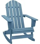 vidaXL Adirondack-Schaukelstuhl Massivholz Tanne Blau
