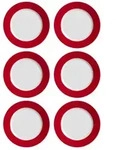 Ritzenhoff & Breker DOPPIO Dessertteller 20 cm rot 6er Set