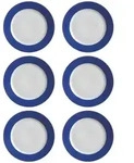 Ritzenhoff & Breker DOPPIO Teller flach 27 cm indigo blau 6er Set
