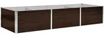 vidaXL Garten-Hochbeet Braun 240 x 80 x 45 cm Verzinkter Stahl